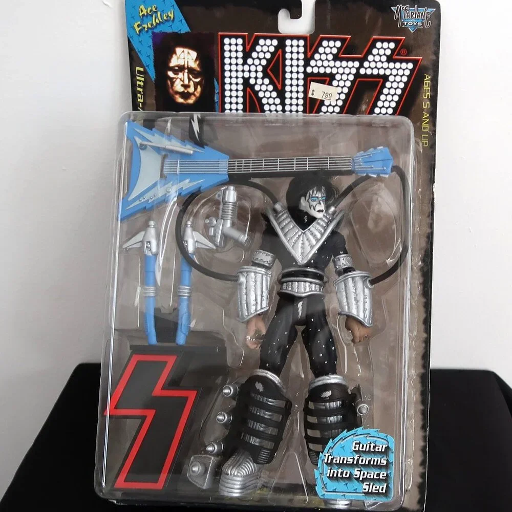 McFarlane Toys Kiss Ace Frehley Guitar Transforms into Space Sled Action Figure - Picture 5 of 9